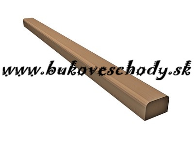 Bukové madlo priebežné 2000x70x40 mm