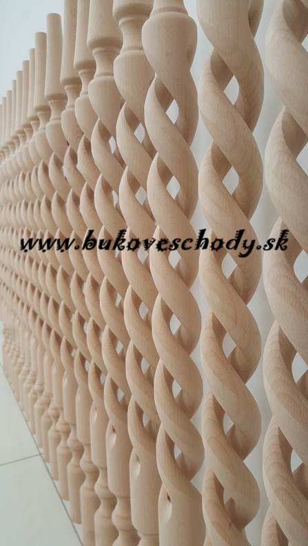 Bukový stĺpik/baluster 900x57x57 mm