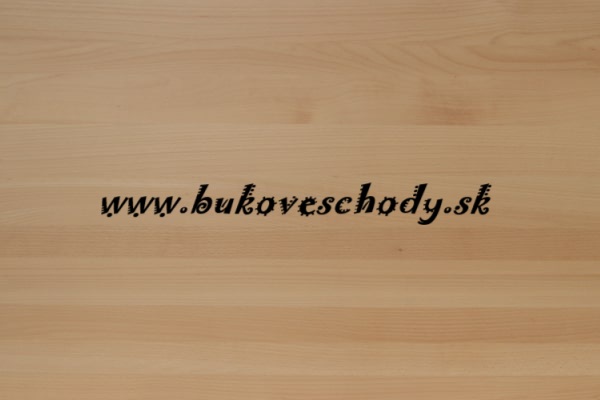 Buková podesta priebežná 2000x1000x28 mm