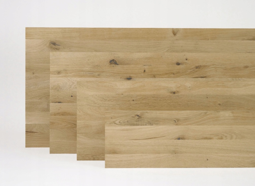 Dubová podesta priebežná RUSTIK 2000x1000x40 mm