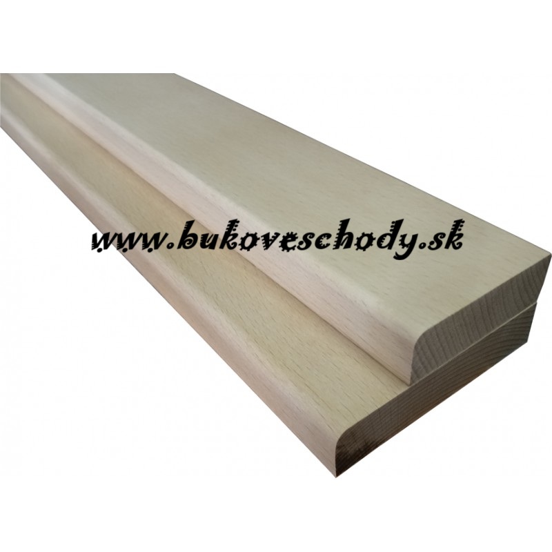 Buková lišta priebežná 1000x40x20 mm